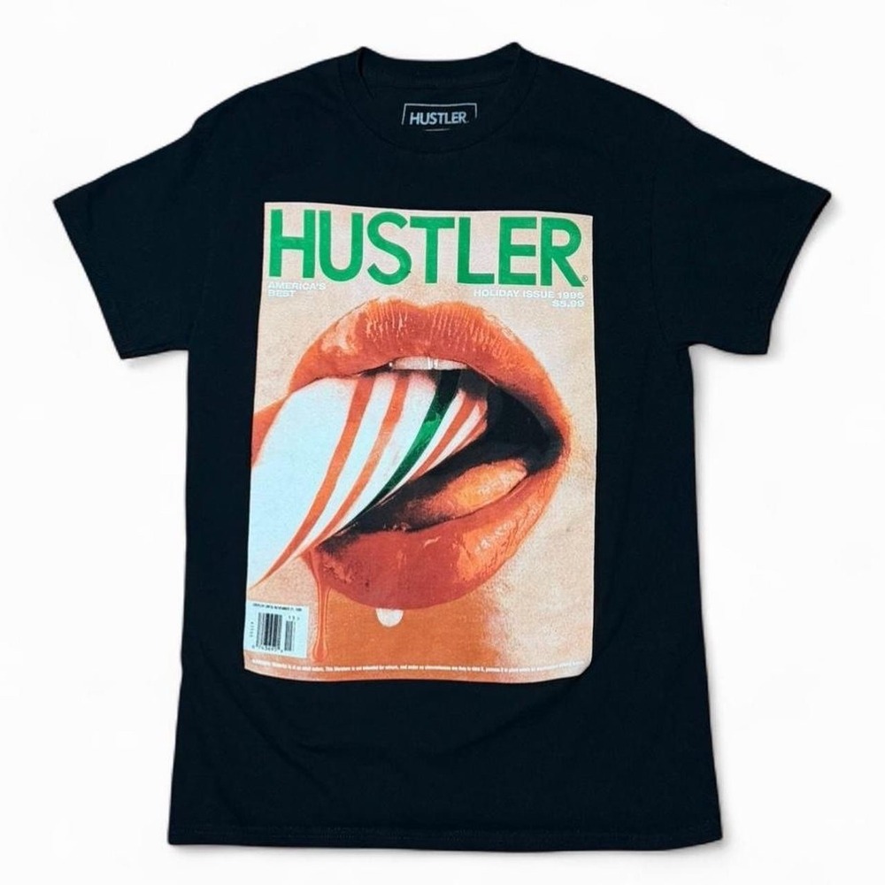 Hustler Graphic Short Sleeve Black T-shirt Mens Size Small